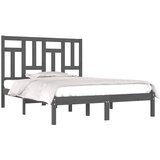  Okvir za krevet od masivne borovine sivi 200 x 200 cm | shoptok.hr