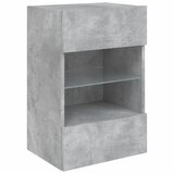 TV ormarić s LED svjetlima siva boja betona 40x30x60,5 cm | Eponuda.ba