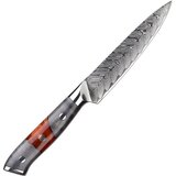  Damaskasti kuhinjski nož YA-37551 - Višenamjenski / Crvena / Siva KP37551 | shoptok.hr
