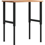  Radni stol svijetlosmeđi 80x60x(71,5-98) cm masivno drvo hrast | shoptok.hr