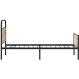vidaXL Okvir kreveta bez madraca boja hrasta sonome 90 x 190 cm drveni | shoptok.hr