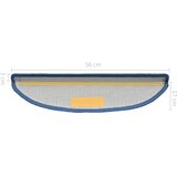  Prostirke za stepenice 10 kom 56x17x3 cm plave poluokrugle | shoptok.hr