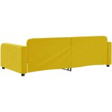  Raztegljiva postelja rumena 100x200 cm žamet | Shoptok.si