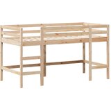  Krevet na kat s ljestvama i krovom 80x200 cm od borovine | shoptok.hr