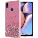  case, združljiv s samsungom v roza barvi z bleščicami - zaščitni pokrov iz fleksibilnega silikona tpu s penečimi bleščicami, (20573449) | Shoptok.si