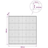  Gabion s žicom debljine 3 5 mm i mrežom 10x10 cm 200x30x200 cm - 30 cm 200 cm 200 cm | shoptok.hr