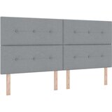  Naslon za glavu s gumbima svijetlo sivi 200 cm tkanina | shoptok.hr