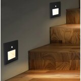  Emithor 70418 - LED svetlo za stepenište sa senzorom SUNNY LED/1W/230V crno | Eponuda.com