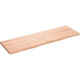 Maison Chic Stenska polica - Viseča Polica svetlo rjava 160x50x(2-4) cm trdna hrastovina, (21784630) Cene