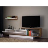 Hanah home Televizijski komplet v beli in naravni 180x55 cm Asos - Woody Fashion | Shoptok.si