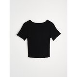 Sinsay Bluza kratkih rukava s ukrasnim gumbima | shoptok.hr