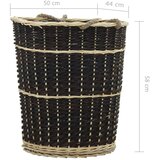 vidaXL Nahrbtnik za prenašanje drv s trakovi 50x44x58 cm naravna vrba | Shoptok.si