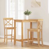  Barske stolice 2 kom. Prirodno puno drvo guma | shoptok.hr