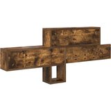  Vješalica za kapute na zidu Dimljeni hrast 100 x 12 x 43,5 cm | Shoptok.si