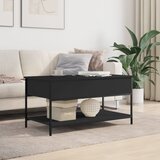  Stolić za kavu crni 100 x 50 x 50 cm konstruirano drvo i metal | shoptok.hr
