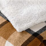 Douceur d intérieur Smeđa deka od sherpa flisa 125x150 cm Ecossais – | shoptok.hr