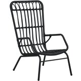 Maison Chic Vrtni Stoli - Stol za vrt iz poli ratana črn JS654, (21877299) | Shoptok.si