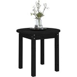  Stolić za kavu crni Ø 45x40 cm od masivne borovine | shoptok.hr