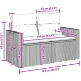 Set vrtne sofe od 8 dijelova s jastučićima bež poli ratana akacije set vrtne blagovaonice od 3 dijela s jastučićima bež poli ra | shoptok.hr