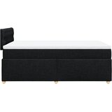  Krevet s oprugama i madracem crni 120 x 200cm od tkanine | shoptok.hr