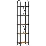 vidaXL Polica Dimljeni hrast 40 x 30 x 183 cm Konstruirano drvo | shoptok.hr