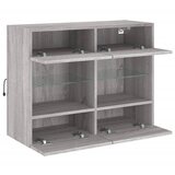  Zidni TV ormarić s LED svjetlima boja hrasta 78,5x30x60,5 cm Smeđa | Shoptok.si