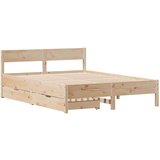 vidaXL Okvir kreveta bez madraca 120 x 190 cm od masivne borovine | shoptok.hr