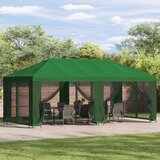 Paviljon s bočnim stranama 6 x 3 m Zelena Poliester i čelik 190 | shoptok.hr