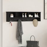  Vješalica za kapute na zidu Zidne Crni hrast 100 x 16 x 26 cm | Eponuda.com