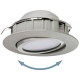 Eglo Set vgradnih LED svetilk Pineda (6 W, Do x Š x V: 8,4 x 8,4 x 4 cm, Nikelj mat barve, 3 kos, Topla bela) | Shoptok.si