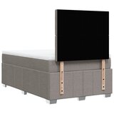  Krevet s oprugama i madracem smeđesivi 120 x 200 cm od tkanine | shoptok.hr