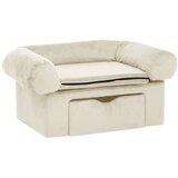 SOFA za pse s ladicom krem 75 x 50 x 38 cm plišana | shoptok.hr