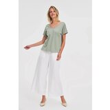 Marisse Olive Cotton Blouse | shoptok.hr