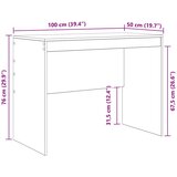  Stol Sonoma hrast 100 x 50 x 76 cm | shoptok.hr