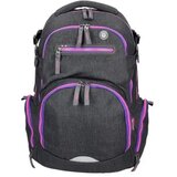 Spirit stinger tamno sivo-ljubičasta vrhunska ergonomska školska torba ruksak 26x32x44cm | shoptok.hr