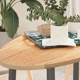 Stolna ploča 100x50x2 cm od ovalna masivna hrastovina | shoptok.hr