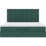  Otomanski posteljni okvir z vzmetnicami zelen 180x200cm žamet, (21653268) | Shoptok.si