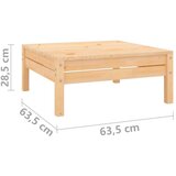  Vrtna sedežna garnitura 4-delna trdna borovina, (20676769) | Shoptok.si
