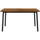  120 x 90 x 75 cm Čvrsto drvo akacije Prirodna i crna Pravokutni - Prirodna i crna 120 x 90 x 75 cm Živi rub | shoptok.hr