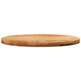 Stolna ploča svjetlosmeđa 80x40x4 cm ovalna masivna hrastovina | shoptok.hr