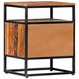  Noćni ormarić 40x30x50 cm od masivnog obnovljenog drva i čelika | Eponuda.com