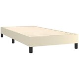  Krevet s oprugama i madracem krem 90 x 190 cm od umjetne kože | shoptok.hr