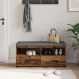  Klupa za hodnik s jastukom Staro drvo 100 x 38 x 46 cm | shoptok.hr