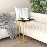  Bočni stolić za računalo crni mramor 50x35x65 cm kaljeno staklo | shoptok.hr