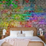  Foto tapeta - Rainbow Wall 343x256 Samoljepljiva | shoptok.hr