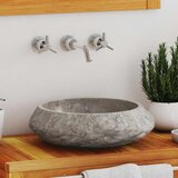 The Living Store Umivalnik siv Ø40x12 cm marmor - Umivalnik, (21750161) Cene