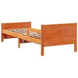  Krevetna konstrukcija Vosak smeđa 80 x 200 cm Konstruirano drvo | shoptok.hr