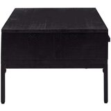  Klubska mizica - kavna mizica - Nizka mizica črna 90x50x35 cm trdna borovina, (21754746) | Shoptok.si