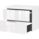 Germania Bijeli zidni ormarić za ispod umivaonika u sjajnom dekoru 81x65 cm Celano – | shoptok.hr