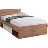 Modern Living Postelja Box, Bela, Barva Hrasta, 120x200 Cene